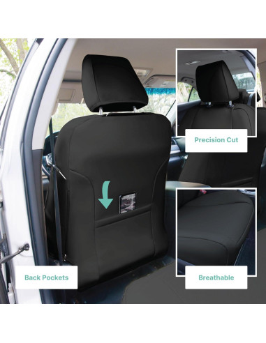 Cubiertas de Asiento FH Group para Toyota Camry 2012-2017 - Negro