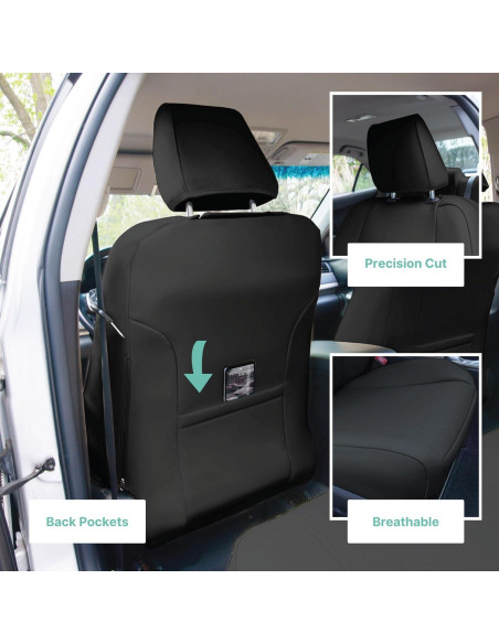 Cubiertas de Asiento FH Group para Toyota Camry 2012-2017 - Negro