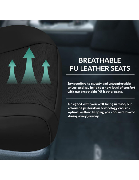 Cubiertas de Asiento FH Group para Toyota Camry 2012-2017 - Negro