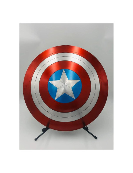 Escudo de Capitán América 22" (55.88 cm) - Metal con Agarre de Cuero Escudo de Capitán América 22" (55.88 cm) - Metal con Agarre de Cuero