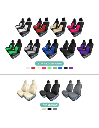 Cubiertas de Asiento FH Group para Toyota Camry 2012-2017 - Negro