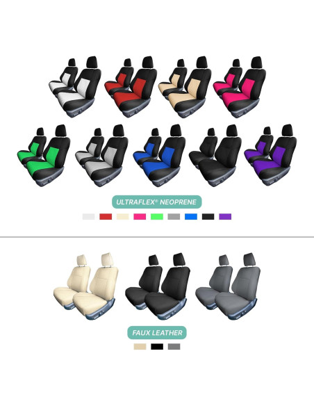 Cubiertas de Asiento FH Group para Toyota Camry 2012-2017 - Negro