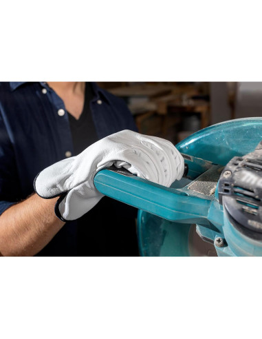 Guantes de Trabajo de Cuero de Piel de Cabra - 3 Pares - Mediano a Extra Grande