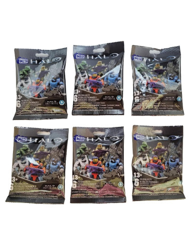 Mega Construx Halo Infinite Serie 5 Mini Figuras - Conjunto Completo 6 Paquetes