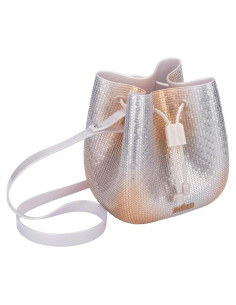 Bolso Melissa Lux Plata/Oro para Mujeres - 20.96x18.42cm