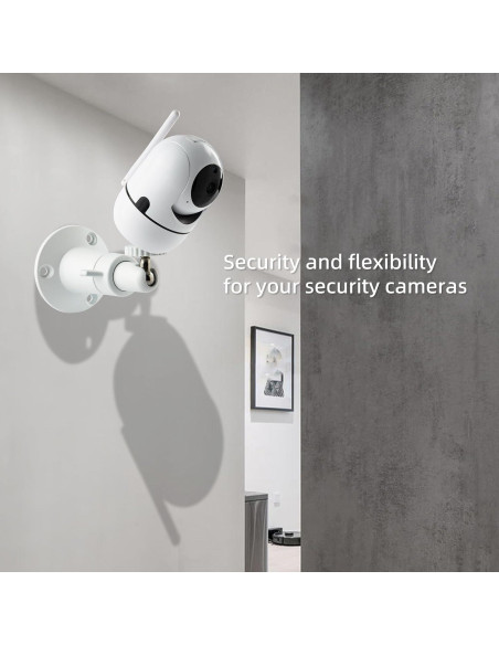 Soporte de Pared para Cámara de Seguridad NVRTTRR Blanco 2 Pzas