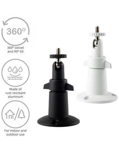 Soporte de Pared para Cámara de Seguridad NVRTTRR Blanco 2 Pzas