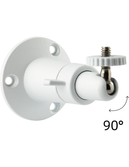 Soporte de Pared para Cámara de Seguridad NVRTTRR Blanco 2 Pzas
