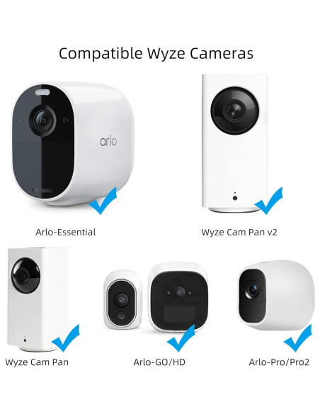 Soporte de Pared para Cámara de Seguridad NVRTTRR Blanco 2 Pzas