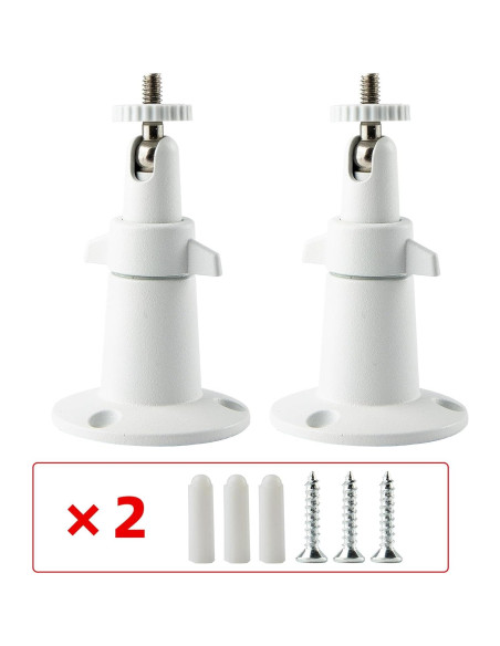 Soporte de Pared para Cámara de Seguridad NVRTTRR Blanco 2 Pzas