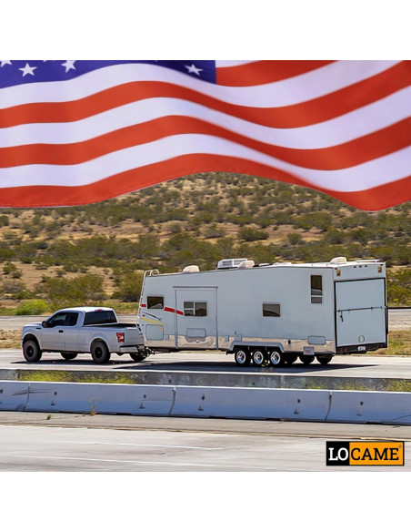 Enganche de Remolque Ajustable LOCAME LC0025 18,500 lbs Negro