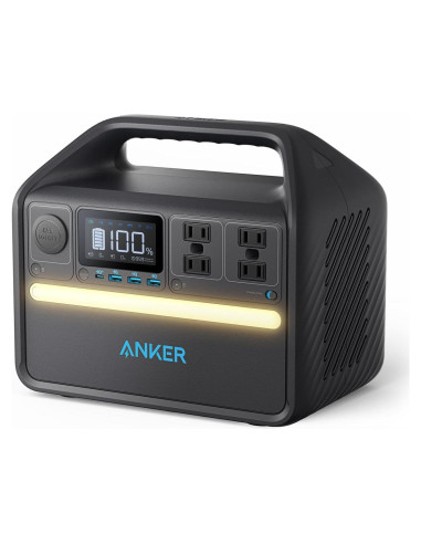 Estación de Energía Portátil Anker 535, 512Wh, 500W, 9 Puertos