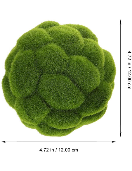 Bolas de Musgo Artificial Aboofan 10cm y 12cm para Decoración