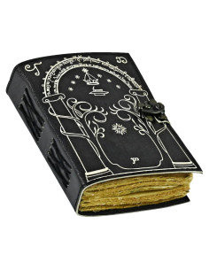 Diario de Cuero Hobbit Foja Handicraft 17.8x13 cm Negro