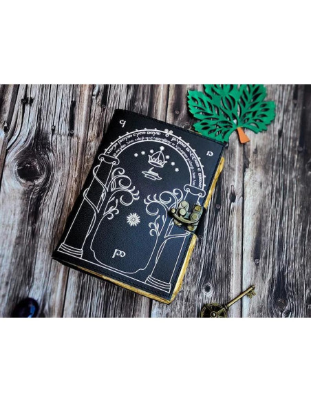Diario de Cuero Hobbit Foja Handicraft 17.8x13 cm Negro