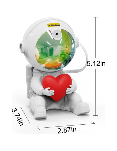 Proyector Galáctico Aurora Astronauta NIIWLAGIT 9.5x7.3cm