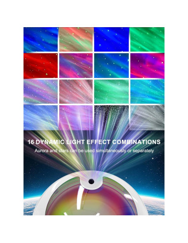 Proyector Galáctico Aurora Astronauta NIIWLAGIT 9.5x7.3cm