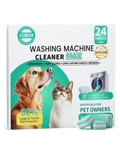 Tabletas Limpiadoras de Lavadora Zomum - 24 Unidades para Mascotas