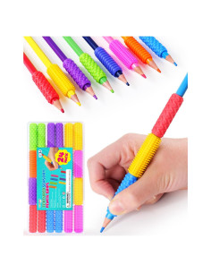 Agarraderas de Lápiz Sensoriales Antiestrés LESONG - Paquete de 24