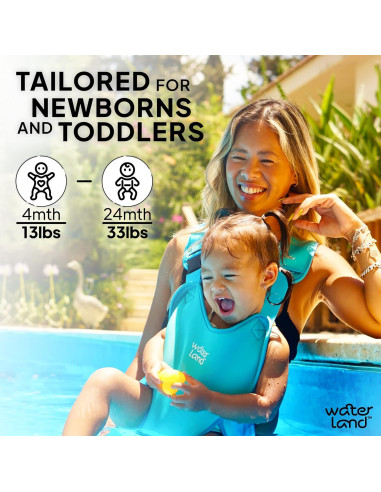 Portabebés WaterLand Gris - Impermeable y Ajustable para Bebés