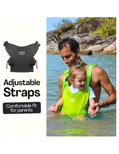Portabebés WaterLand Gris - Impermeable y Ajustable para Bebés