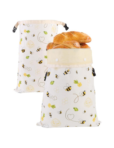 Bolsas de Pan de Cera de Abeja EmanMuse XL Reutilizables
