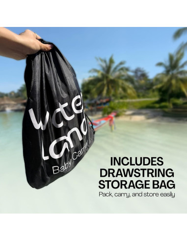 Portabebés WaterLand Gris - Impermeable y Ajustable para Bebés