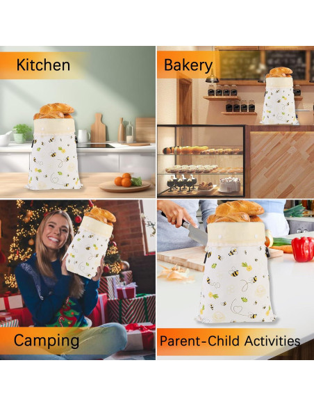 Bolsas de Pan de Cera de Abeja EmanMuse XL Reutilizables