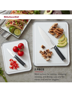Juego de 2 Tablas de Cortar Antideslizantes KitchenAid 35.56x27.94cm 2