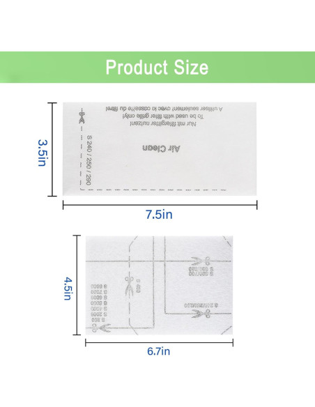 8 Filtros de Aire y Motor MalhSlix para Aspiradoras Miele