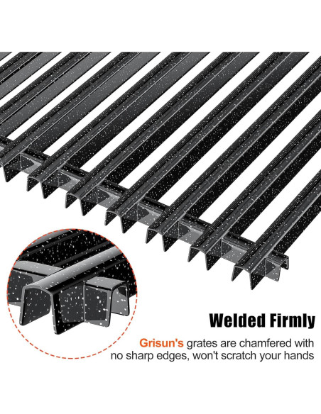 Rejillas de Parrilla GRISUN 7525 para Weber Spirit 300 Series