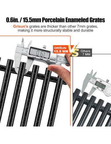 Rejillas de Parrilla GRISUN 7525 para Weber Spirit 300 Series