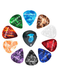 Soporte para Púas de Guitarra ROTOPATA con 30 Púas de 0.5 a 1.2mm