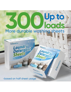 Hojas de Detergente para Lavandería Diesetsr 150 Cuentas Lino 2