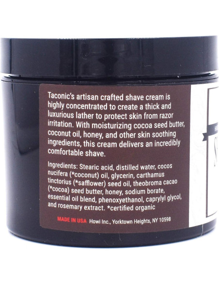 Crema de Afeitar Natural Taconic Shave 113.4 g - Bay Rum
