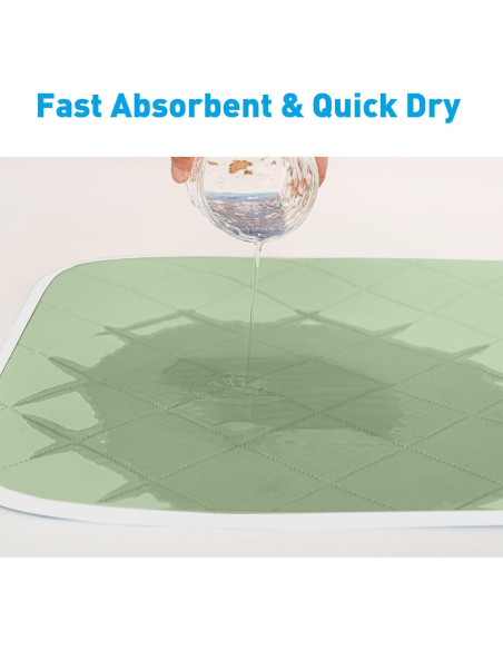 Almohadilla de Cama Impermeable Reidio 85x90cm Verde