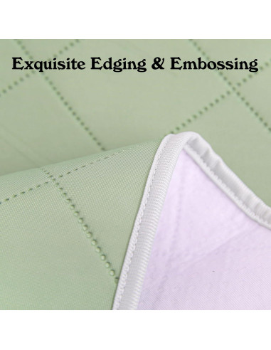 Almohadilla de Cama Impermeable Reidio 85x90cm Verde