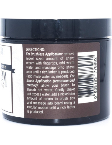 Crema de Afeitar Natural Taconic Shave 113.4 g - Bay Rum