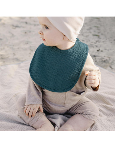 Konssy Paquete de 10 Baberos de Muselina para Bebés Unisex