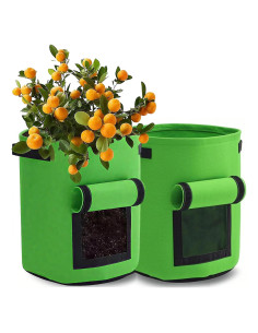 Paquete de 2 bolsas de cultivo JORMEY 37.85L para verduras