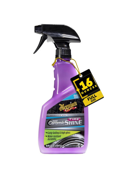 Brillo de Neumáticos Cerámico Híbrido Meguiar's 473ml - Resistente al Agua