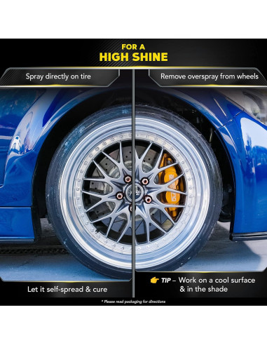 Brillo de Neumáticos Cerámico Híbrido Meguiar's 473ml - Resistente al Agua