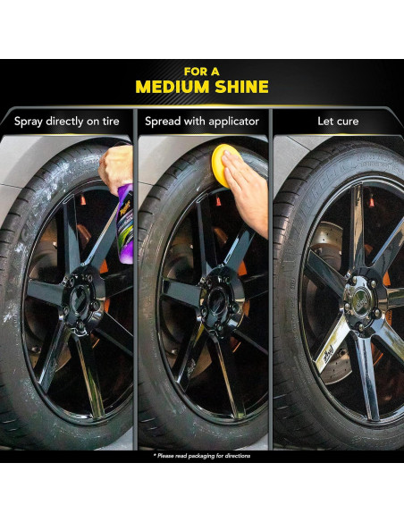 Brillo de Neumáticos Cerámico Híbrido Meguiar's 473ml - Resistente al Agua
