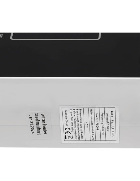 Calentador de Agua Eléctrico Instantáneo Uphilltool 7500W 220V