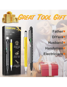 Bolígrafo Multiherramienta 8 en 1 HANPURE con Luz LED 2