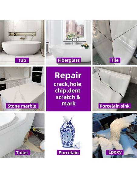 Kit de Reparación de Baños IJSTGU - Blanco, 141.75g