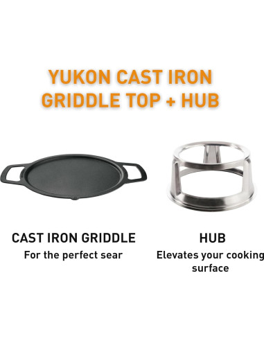 Plancha de Hierro Fundido Solo Stove Yukon + Hub 45 cm