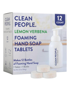 Tabletas de Jabón Espumoso The Clean People - Limón Verbena - 4 Contenido