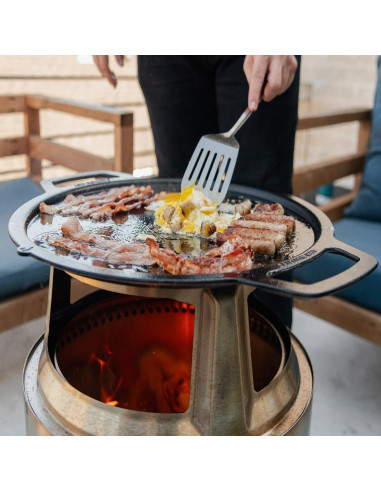 Plancha de Hierro Fundido Solo Stove Yukon + Hub 45 cm