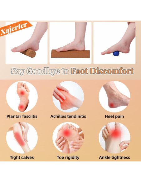 Tabla de Equilibrio Xajerter de Corcho 30.48cm para Pies y Tobillos